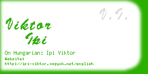 viktor ipi business card